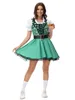 Halen Giorno di San Patrizio Irlandese Lucky Clover Goblin Coppia Costume Germania Oktoberfest Bavarese Beer Girl Cameriera Cosplay Dr n8zO #