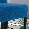 Housses de chaise housse élastique extensible avec dossier ensemble tabouret de maison de restaurant pour salle à manger chaises de table coussin poussière
