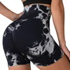 tie Dye Women Shorts Seaml Yoga Shorts Tight Butt Lifting Workout Cycling Sweatpants High Waist Elastic Sports Leggings N0ni#