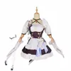 Elysia Anime -Spiel Hkai Impact 3. Cosplay -Kostüm -Kleidung Perise Uniform Cosplay Die Motte, die die Flames Maid Uniform D5IP# verfolgt