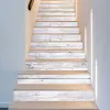 Aufkleber, 6 Stück/13 Stück, Treppenaufkleber, Setzstufen-Treppenaufkleber für Treppenverkleidung, PVC, Heimtreppe, Renovierung, Treppendekor, Stufen