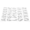 Lagringsflaskor transparent silikonstämpel retro dekor frimärken för att skapa scrapbook brev kiseldioljo gel diy stamper