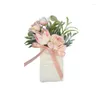 Decorative Flowers Elegant Flower Wrist Corsage For Wedding Rose Bride And Lady Bridesmaid Ceremony Anniversary