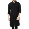 new 2023 Men Shirts Lg Sleeve Dr Islamic Chemise Elegant Kaftan Robe Pakistani Man Indian Clothes Muslim Aaudi d4Ll#