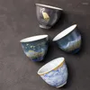 Set di stoviglie LUWU Teiera Gaiwan in ceramica LUWU con vassoio Bicchieri cinesi