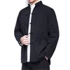 Осеннее новое мужское льняное пальто в китайском стиле, свободное кимоно, кардиган, мужская однотонная верхняя одежда, куртка, пальто M-5XL v7fM #