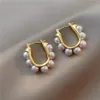 Boucles d'oreilles en perles pour femmes, Design Unique, léger, de luxe, clous d'oreilles, bijoux de fête, cadeau Premium, AB26, nouvelle collection