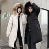 -30 Degree Winter Couple Down Parkas Jacket 90% White Duck Hooded Collar Real Fur Windbreaker Warm Thicken Coat Lg Jackets y4Be#
