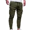 Neue 2021 Casual Joggers Hosen Einfarbig Männer Cott Elastische LG Hosen Pantal Homme Military Cargo Hosen Leggings O8Ne #