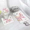 Matten Cartoon Eenhoorn Badmat Leuke Dieren Kid Home Decor Anti Slip vloerkleden Wc-deksel Cover U-vormige Pad Badkamer Accessoires Sets