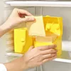 Plattor skivad ostbehållare 2st skivhållare plastkylskåpslåda Hållbart
