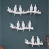 Szyny haczyki ścianowe w kształcie ptaka dla ptaków w kształcie środowiska Klucz pasta hloder na ścianie wiszący odzież Kluczowa torebka Rack Stojak Dekoracja domu