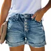 Hög midja Crim Women Short Jeans Summer Fi Ripped Denim Shorts Ny Casual Push Up Vintage Denim Shorts Streetwear H5DC#