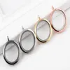 10PCS lot 30MM Plain Round Magnetic Glass Living Floating Locket Pendant Fit For Chain Necklace 4Colors Whole276z