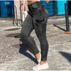 Карманы больших размеров в стиле пэчворк Slim Fit Джинсы-карго 3XL Винтажная уличная одежда с высокой талией на молнии подол Эластичные узкие джинсовые брюки-карандаш R3rm #