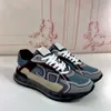 2024 Designer masculino sapatos casuais verão moda lona costura camurça tênis de bezerro para homens e mulheres estereograma impresso reflexivo B22 tênis