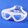 Myopia Swimming Goggles Earplug -2.0 to -9.0 Prescription Swim Pool Glasses Anti Fog Men Women Optical Waterproof Swim Eyewear 240322