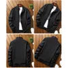 for Men Coat Cardigan Casual Jacket Lg Sleeve Polyester Solid Color Stand Collar Affordable Durable And Practical h2M5#