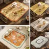 Tavolino vari motivi drenante tampone fantasia in stile pieghevole lavabile tampone da pranzo di grandi dimensioni