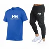 Helly Hansen t-shirt tute donna uomo designer maglietta lettera stampa moda abiti a maniche corte uomo streetwear magliette polo in cotone abbigliamento taglia grande S-3XL