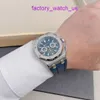 Iconic AP Wristwatch Royal Oak Offshore Series 26480TI Titanium Alloy Blue Dial Discontinued Mens Chronograph Fashion Casual Business Sports Watch