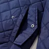 autumn Winter Men Lightweight Quilted Diamd Plaid Cott Jacket Waterproof Warm Casual Cott Coat Male h12B#