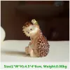 Miniatyrer Creative Simulated Hedgehog Models Cute Animal Figurine Children Toys Mini Fairy Garden Gnome Moss Decoration Home Decorine