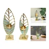 Candle Holders Candleholder Centerpiece Tealight Holder Blue Leaf Tea