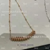 Wilgennagelketting voor dames met draaibare kogelkop Lichte luxe en luxe gevoel Nagel 18k Rose Golden Wilgennagelsleutelbeenketting Origineel 1to1 met echt logo