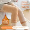 Women Socks Soft Comfortable Anti Cold Velvet Knee Protector Windproof Leg Covers Winter Pads Warm Warmers