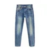 2024 mode marque de luxe C H hommes jean américain bleu croix Denim pantalon droit pour hommes et femmes