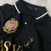 Designer-besticktes Herren-Poloshirt, sommerliches Kurzarm-Tokyo-Poloshirt, Buchstabenstickerei, stilvoll und bequem