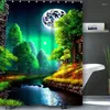 Shower Curtains Beautiful Waterfall Bathing Curtain Bathroom Landscape Waterproof With 12 Hooks Home Deco Free Ship