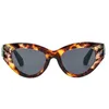 Lunettes de soleil YOOSKE 2024 Lunettes de soleil rétro pour hommes et femmes, lunettes de soleil œil de chat, marque classique de styliste, imprimé léopard, lunettes UV400 J240328