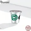 925 Sterling Silver I love Cafe Time Coffee Cup Charm for Original Silver Bracelet & Bangle DIY Jewelry SCC1545 210512277j