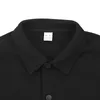 メンズブラックシャツコート冬のフリース暖かいジャケットシャツ男性用カジュアル2ポケットfi毎日の貨物ケミスhombre f7vm＃