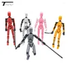 Dekorativa figurer Multi-slagen Moverble Robot 3D Tryckt Mannequin ToysLucky 13 Dummy Action Figurer Toys Gifts Game