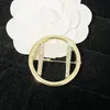 Luxury Fashion Brooch Men Women Letter Brooches Gold Plated Steel Seal High Quality Jewelry Pins Hot Sell Designer Brooch 18K Accessorie Wind Jewelry