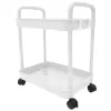 Supports chariot de rangement roulant Double niveau étagère Mobile cuisine salle de bain organisateur chariot utilitaire sur roues