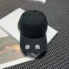 Luxury Cotton Baseball Cap for Women Designer Women Mm Letter Tryckt Ball Hat Caps Casquette Unisex Solid Fitted Sun Caps