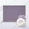 Table Mats Non-slip Kitchen Mat Flower Waterproof Pvc Anti-slip Countertop Drying For Dish Bowl Plate Dinnerware Placemat Cup