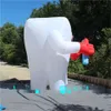 6m 20ft hoog Oxford Doek Opblaasbaar Tandvormig Ballon Opblaasbaar Tandenmodel met Tandenborstel voor Reclame