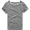 men Striped T-Shirt Stripes Top Tees Male Fi Short Sleeve Blue Red White Black T Shirt Costume Cosplay Party x0V4#