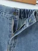 Pantaloncini di jeans taglie forti di buona qualità Donna 2023 Jeans dritti a vita alta estivi Pantaloni curvi oversize Vestiti R1va #