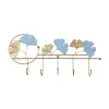 Racks Nordic Style Leaf Wall Hooks Creative Entrance Porch Decorative Organizer Shelf for Clothes Coat Key Bag Hanger Metal Wall Rack