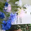 Fleurs décoratives 1pc fleur artificielle soie bleuet longue tige faux bouquet de mariée mariage fête de Noël maison jardin table décoration