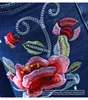 2108 Youax Jeans peints à fleurs avec broderie FR femmes pantalons en denim extensibles pantalons pour femme jeans skinny h2wf #