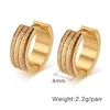 Hoop Earrings Fashion Elegant Gold Colour Earing Small Round Party For Women Jewelry2020