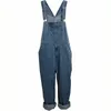 Heta mäns plus storlek 28-44 46 48 50 Överaller stor storlek enorma denim bib pants fi pocket jumpsuits a1ew#