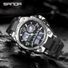 Armbandsur sanda Men039S Sports Watch Military Quartz G Style Waterproof S Shock Led Digital Relogio Masculino7843455